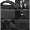 Man Backpack Men Travel Bag Outdoor Camera Lens Bag Black Ergonomics Laptop Bag Large Capacity Mountaineering Waterproof Handbag 4