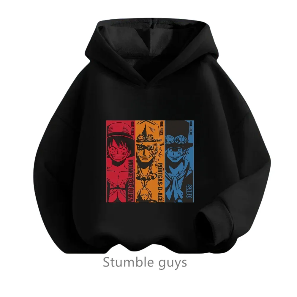 thumbnail image 1 of Ropa para niños, sudadera de una pieza para niños, ropa para niñas, primavera y otoño, sudadera con dibujos animados de Anime Luffy Zoro, traje para adolescentes, camisetas con capucha de Sonic, 1 of 5