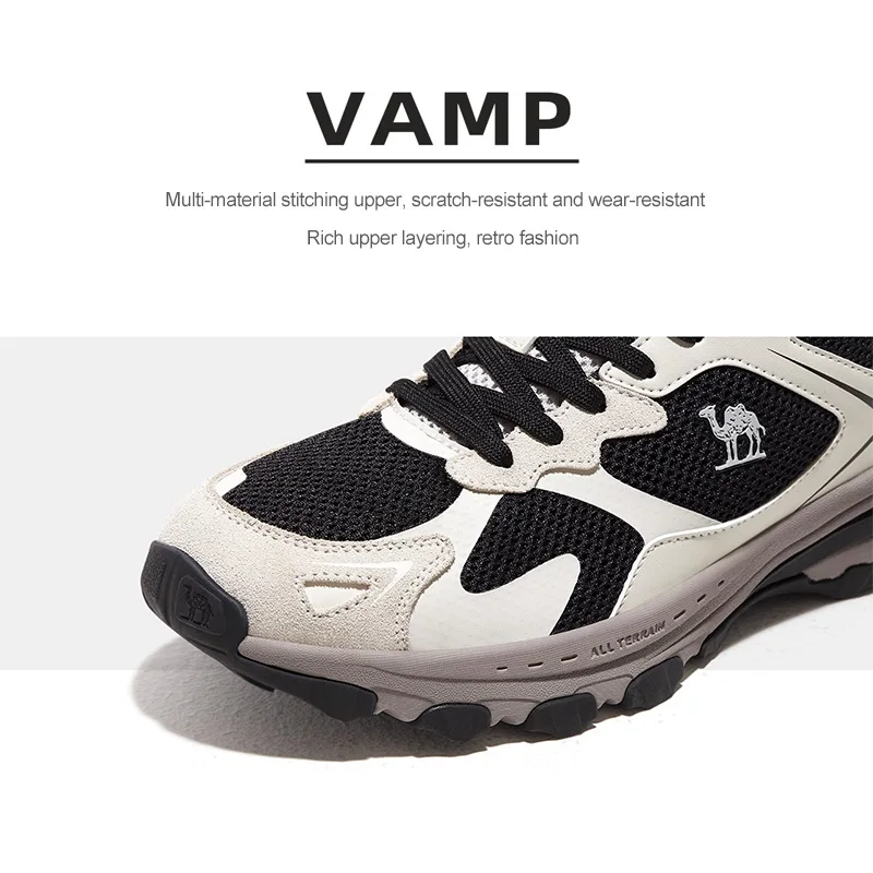 GOLDEN CAMEL 남녀공용 스포츠 러닝화, 메쉬 스니커즈, 통기성 야외 캐주얼 신발, 레트로 조깅화, 2023 신상