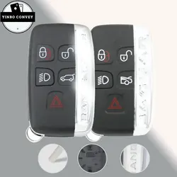 YINBO - Original replacement For Land Rover Range LR2 LR4 Fit Jaguar F-Pace F-Type XE XF XJ Remote Key Shell Case Fob 5 Buttons