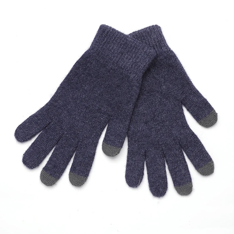 Guanti Invernali Termici In Lana E Acrilico Con Funzione Touchscreen - Caldi, Elastici, Unisex, Regalo Di Natale