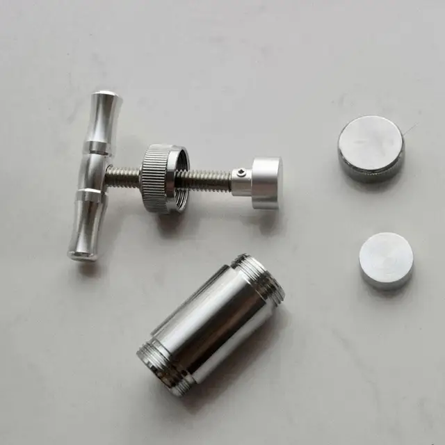 Pressa Per Polline Tipo T Con Pennello - Compressore Manuale Per Erbe, Spezie E Aglio