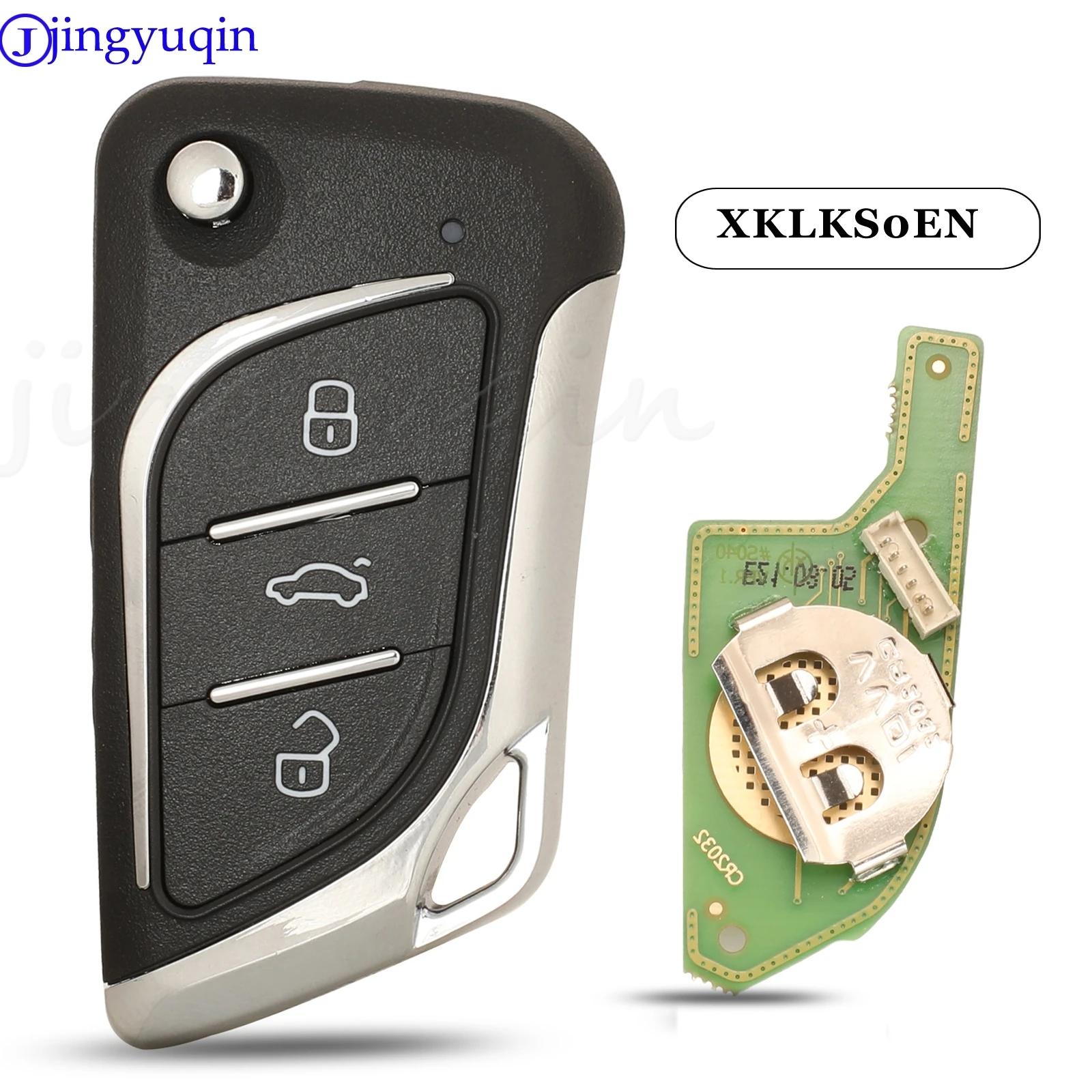 

Универсальный дистанционный ключ Jingyuqin XKLKS0EN Xhorse LEI.KSS (хромирование) для VVDI Key Tool VVDI2 3 кнопки
