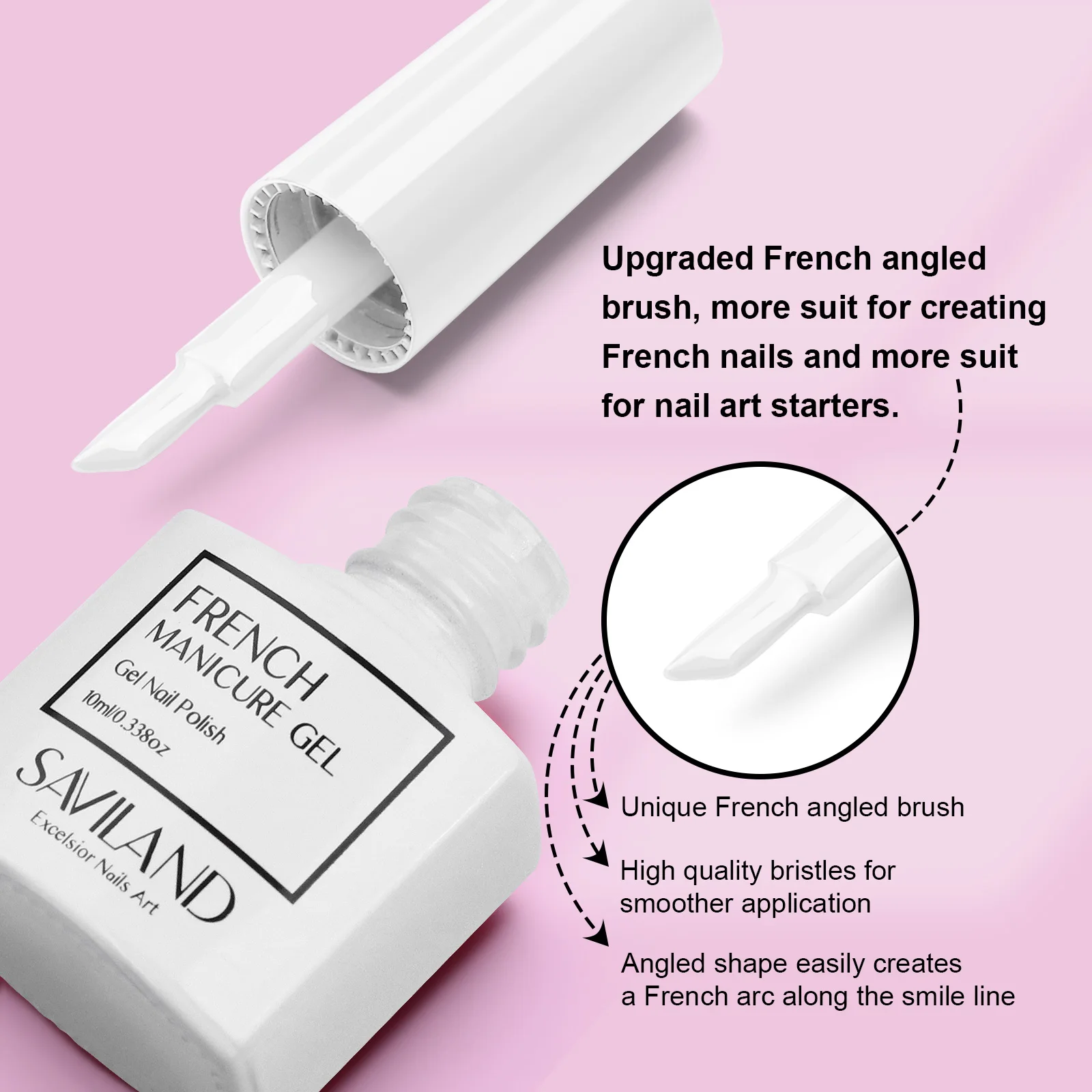 10ml Gel Nail Polish French Extension UV LED Gel French Tip Nail Art Supplies For Manicure Art Starter
