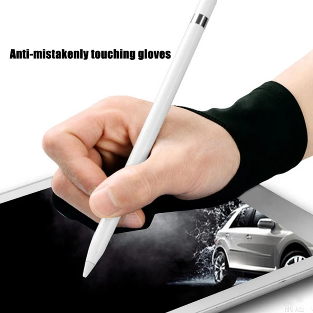 Two Finger Anti-fouling Glove for Artist Drawing & Pen Graphic Tablet Pad  Pen Palm Rejection Glove for Android Tablet - AliExpress