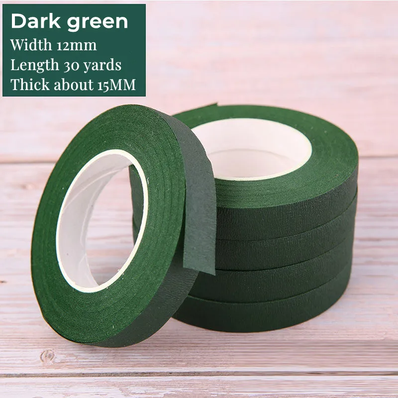 30Yard/Roll Self-Adhesive Bouquet Floral Stem Tape Artificial Flower Stamen  Wrapping Florist DIY Green Tapes Flower Supplies - AliExpress