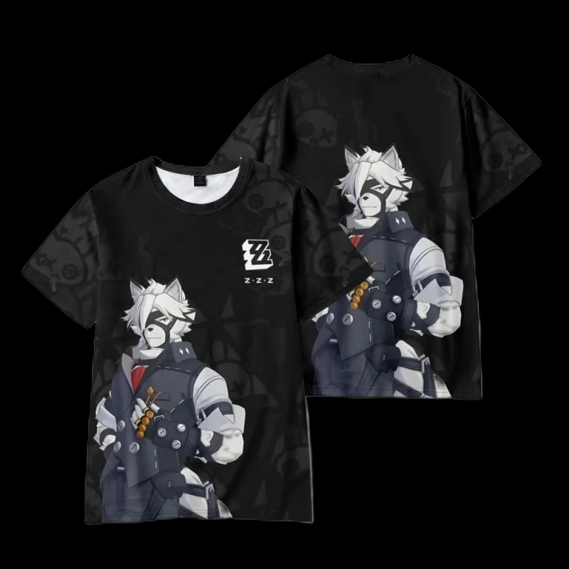 Zenless Zone Zero Series 3D Printed T Shirt For Men/Women Role-playing Clothing Oversized Harajuku Cartoon Top