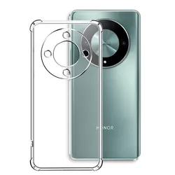 Shockproof Airbag TPU Phone Case - Transparent Soft Silicone Back Cover Protector for Honor X9A 5G (FSKS)
