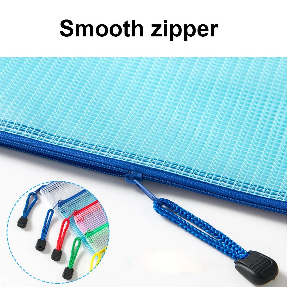 A3/A4/B4 Puzzle Bags Waterproof Cross Stitch Zipper Mesh Document Pouch for School Office Supplies for Cross Stitch Project 5pcs storage bag document bag puzzle storage bag