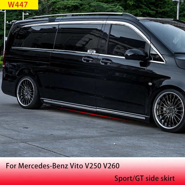 Applicable to Mercedes-Benz V Class W447 body kit Mercedes-Benz Vito V250  V260 modification side skirt protective sticker - AliExpress