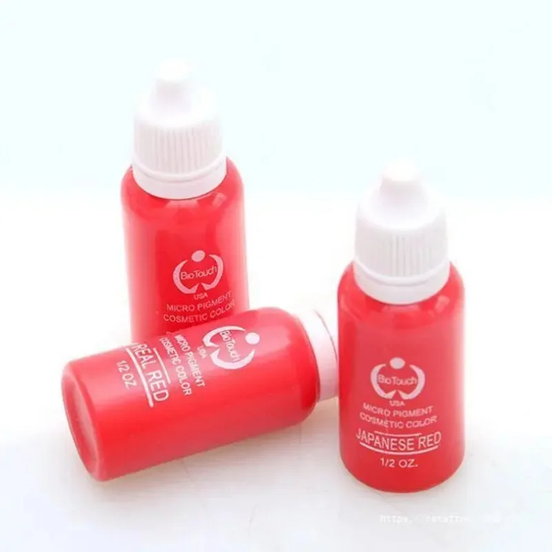 Tattoo Ink Set 15ml Permanent Makeup Pigment for Beginner Practice for Tattoo Eyebrow Lips Eye Line Microblading