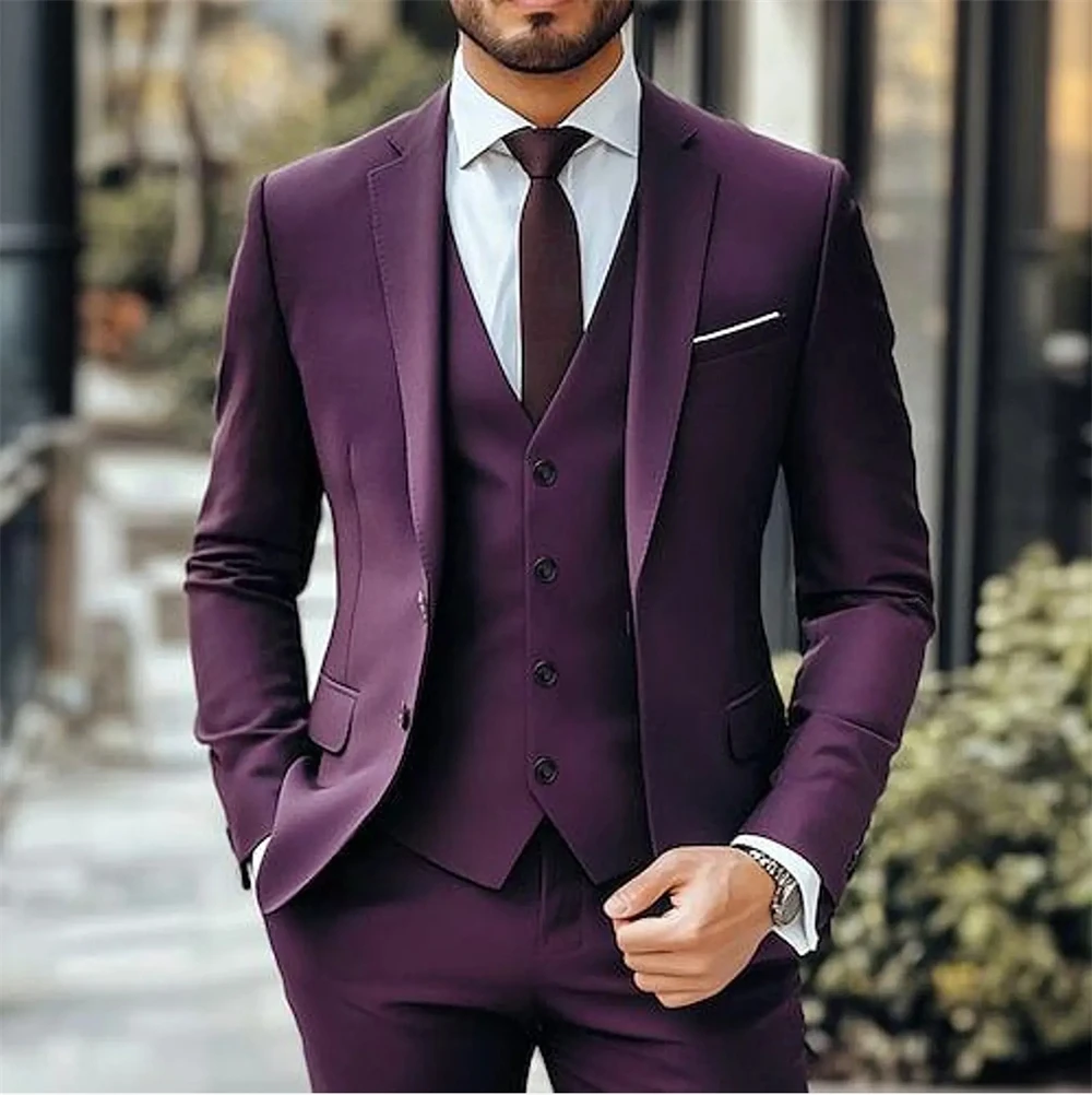 Costume homme noir slim fit 3 pièces