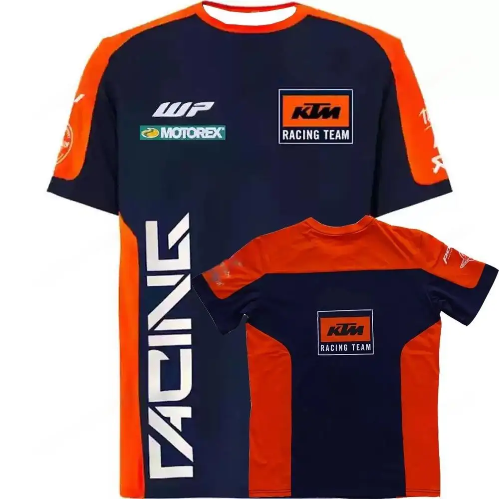 2026년 신상 여름 MXGP KTM 유니섹스 KTM 모토GP 라이딩 모토 저지 레이싱 팀 티셔츠 통기성 3D 프린팅 성인용