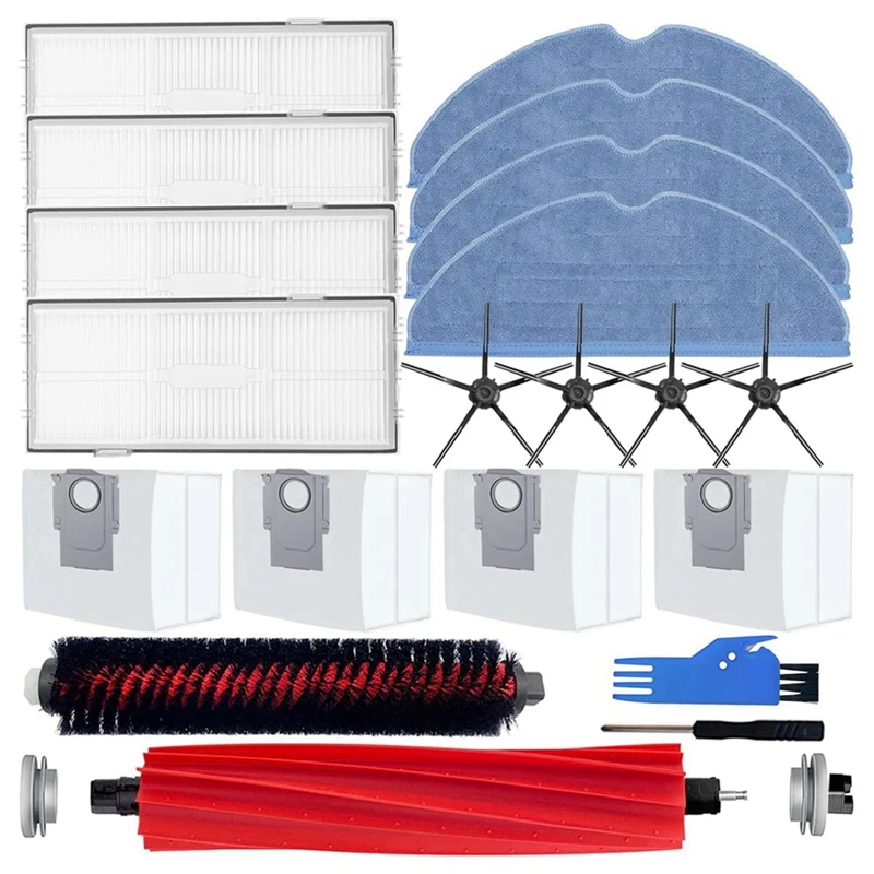 

Main Side Brush Mop Filter Bags Replacement Parts As Shown For Xiaomi Roborock S7 Pro Ultra/S7 Maxv Ultra/S7 Maxv Vacuum Cleaner