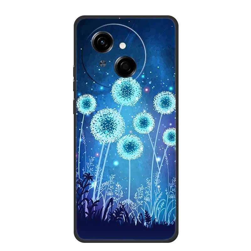 Tecno Spark Go1S Black Silicone Soft TPU Back Cover Case