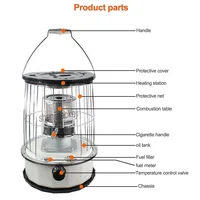 Protable Kerosene Heater Ice Fishing Camping Stove Outdoor Heating Cooking Rice Heating Barbecue Stove Household/office 1pc 2