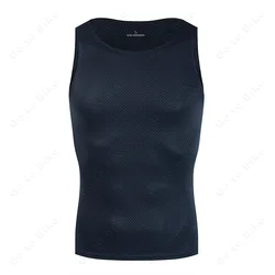Vibrant Quick-Dry Cycling Sleeveless Base Layer Jersey - S (Grey)