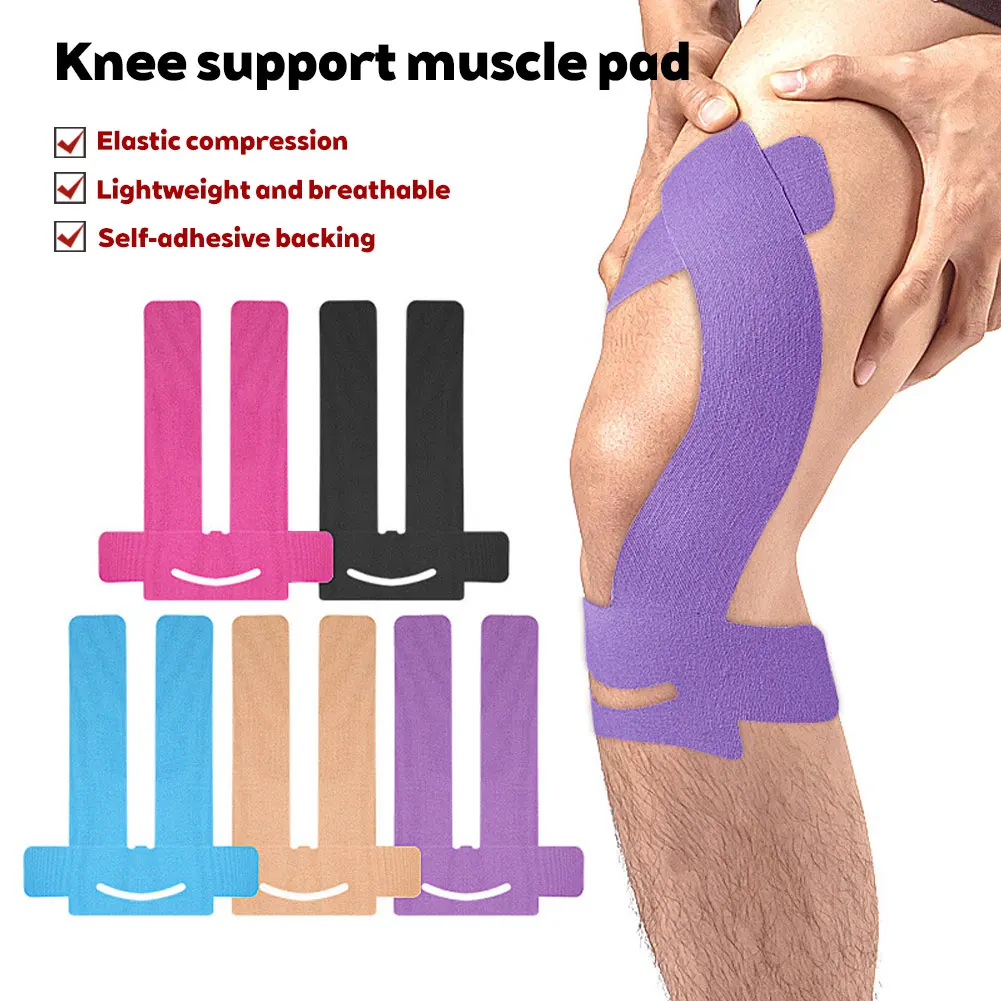 5Pcs Knee Support Tape Waterproof Elastic Athletic Tapefor Knee Pain Relief Stability Breathable Muscle Support Knee Pad Patch