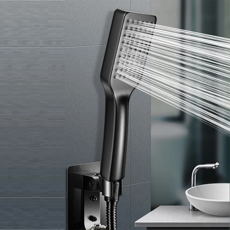 Shower Head ABS Plastic Water Saving with Hose Holder
