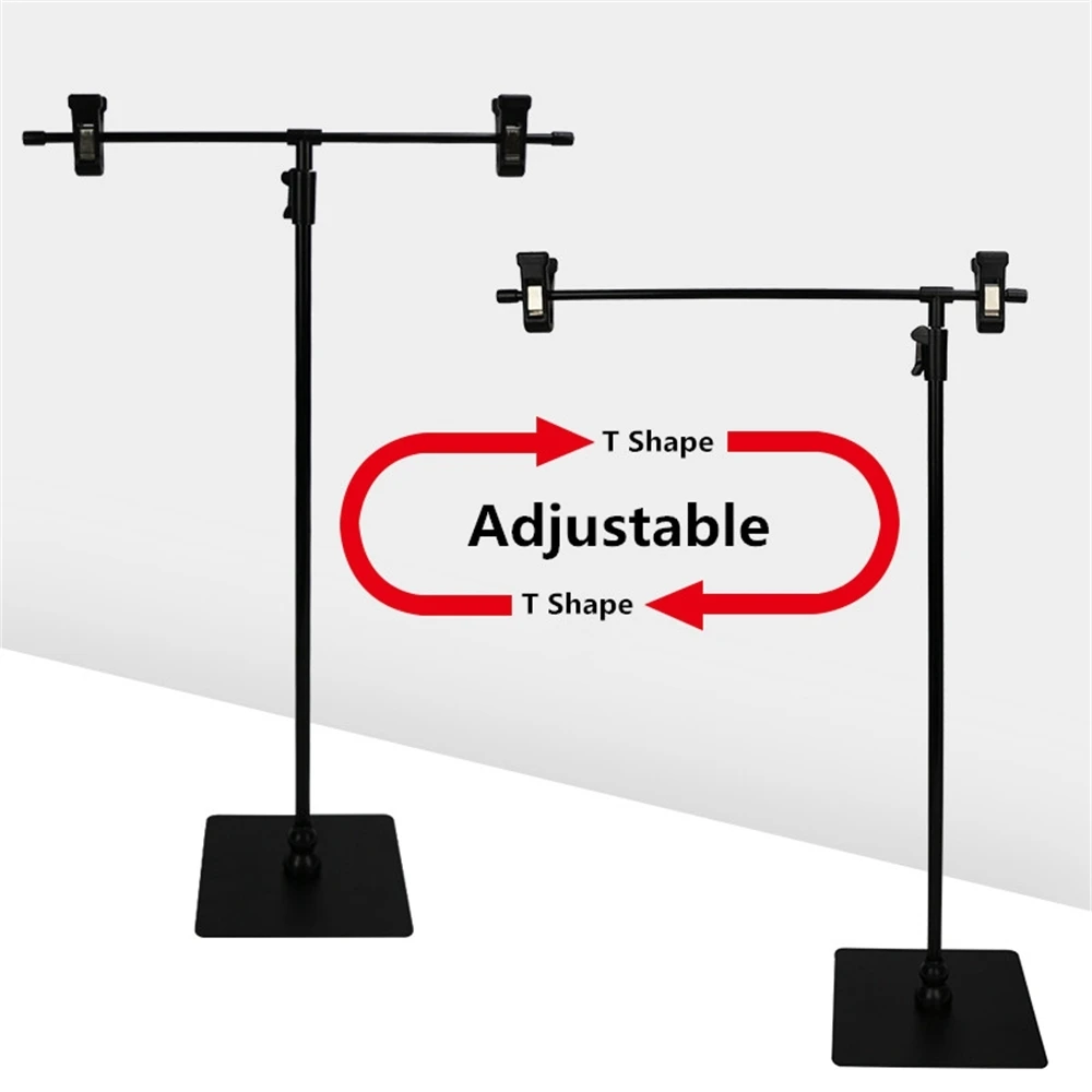 Adjustable Poster Stand Stainless Steel Display Banner Stand Holder Clip Display Shelf Holder