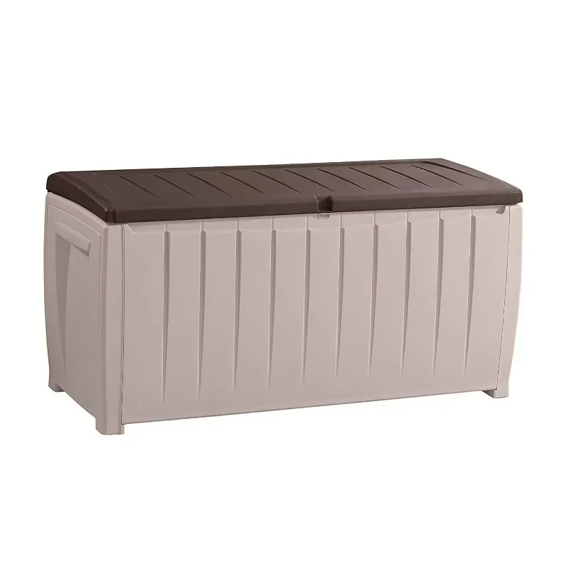 

Keter Novel 90 Gallon Weather Resistant Outdoor Patio Storage Deck Box and Bench