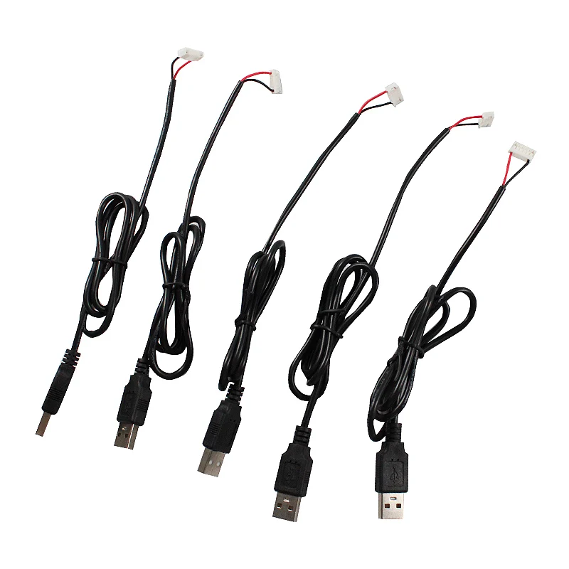 5개 USB 전원 케이블 6핀 700mm JST 6핀 2.0 커넥터 전원 케이블