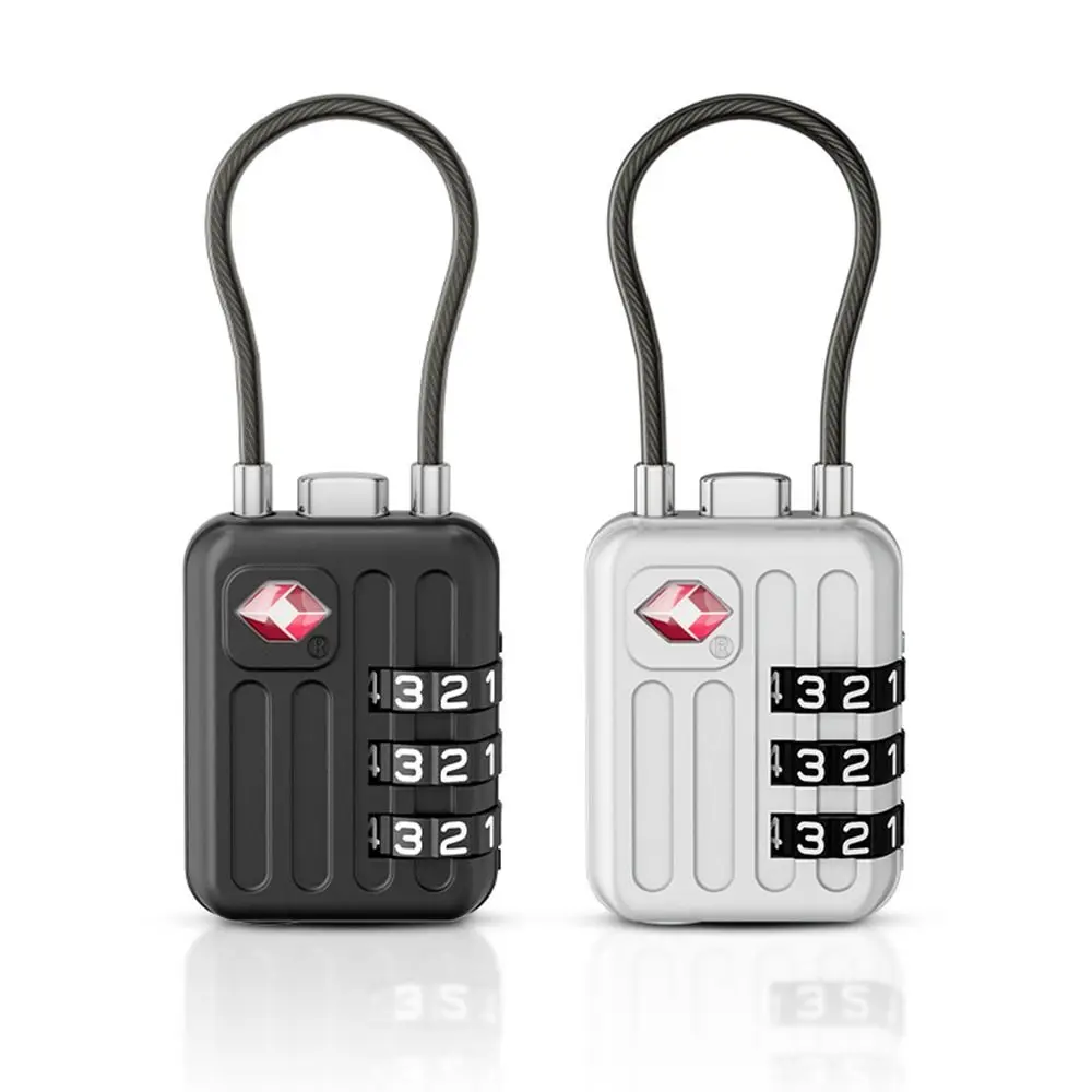 Zinc Alloy 3 Digit Combination Lock for Luggage Security
