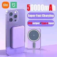 Xiaomi 50000mAh Wireless Magnetic Power Bank Super Fast Charging Portable Battery Charger For iPhone Huawei Samsung 2025 2