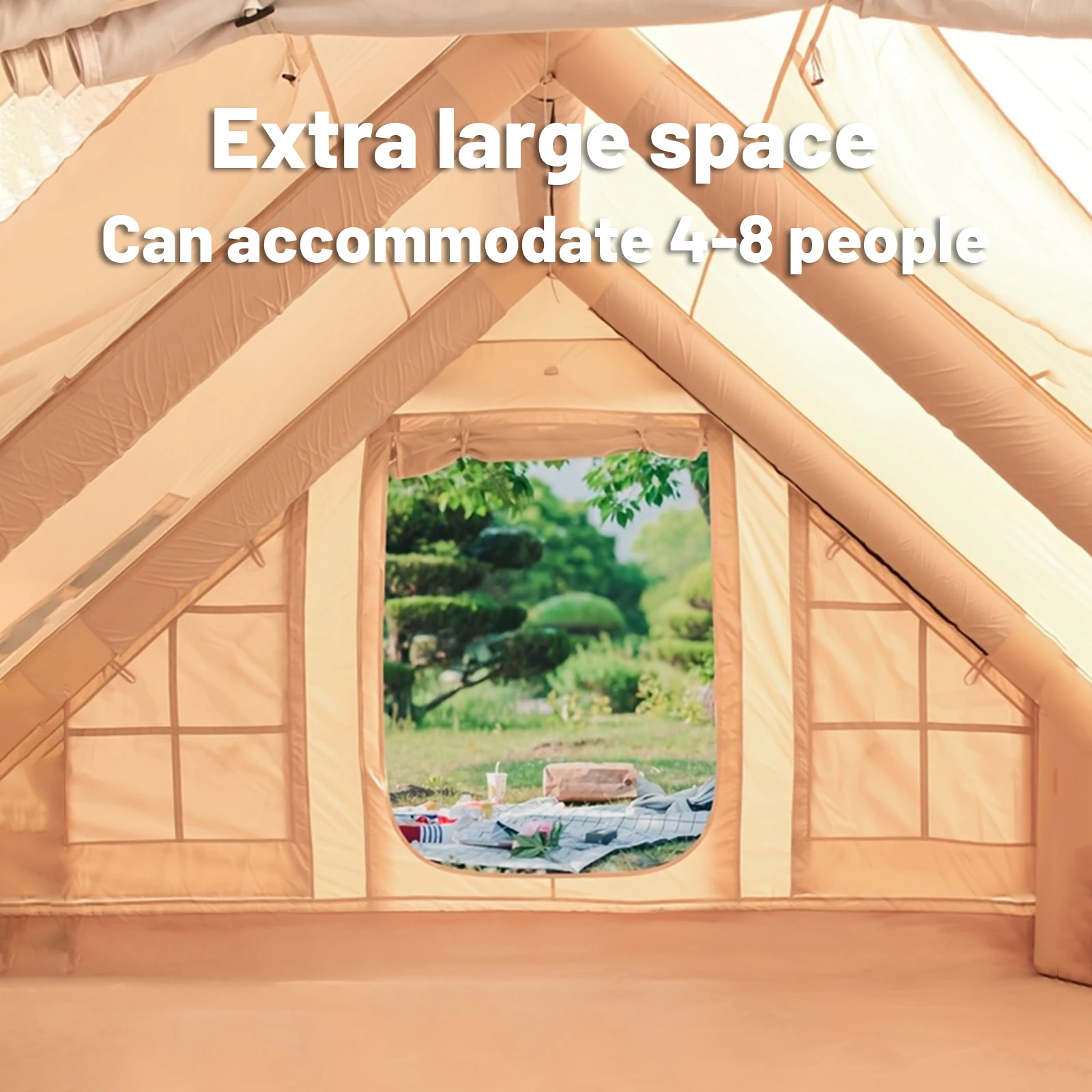 Inflatable 4-8 Person Camping Tent 3