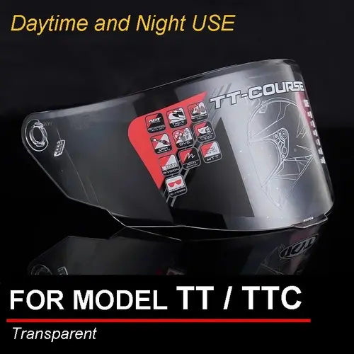 For KYT TT Course Motorcycle Helmet Full Face Helmet Visor Shield Lens Motorcycle Accessories Windshield TTC VESC-8 Capacete - Image 7