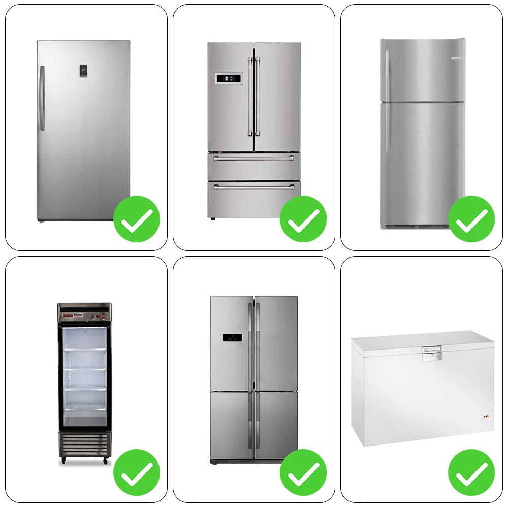Elecpow Refrigerator Door Alarm 90dB Loud 60 Seconds Time Delay Ultra-Slim Fridge Alarm Window Open Alarm Home kid Safety Alarm