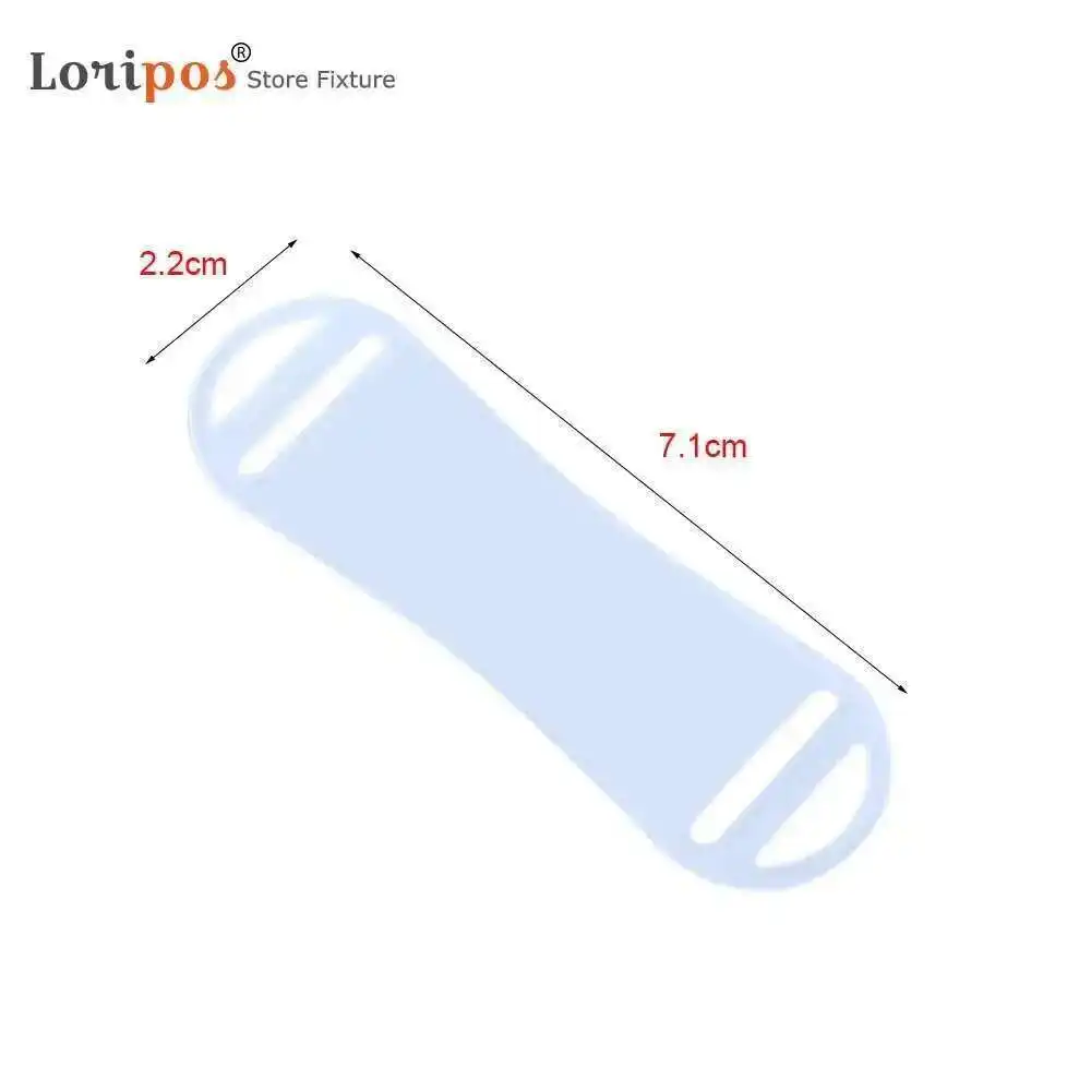 광학 프레임 슬립 온 라벨 베이스 안경 안경 슬라이드, 가격 태그 쥬얼리 소프트 스트립 라벨 플라스틱 홀더 마운트, 100 개