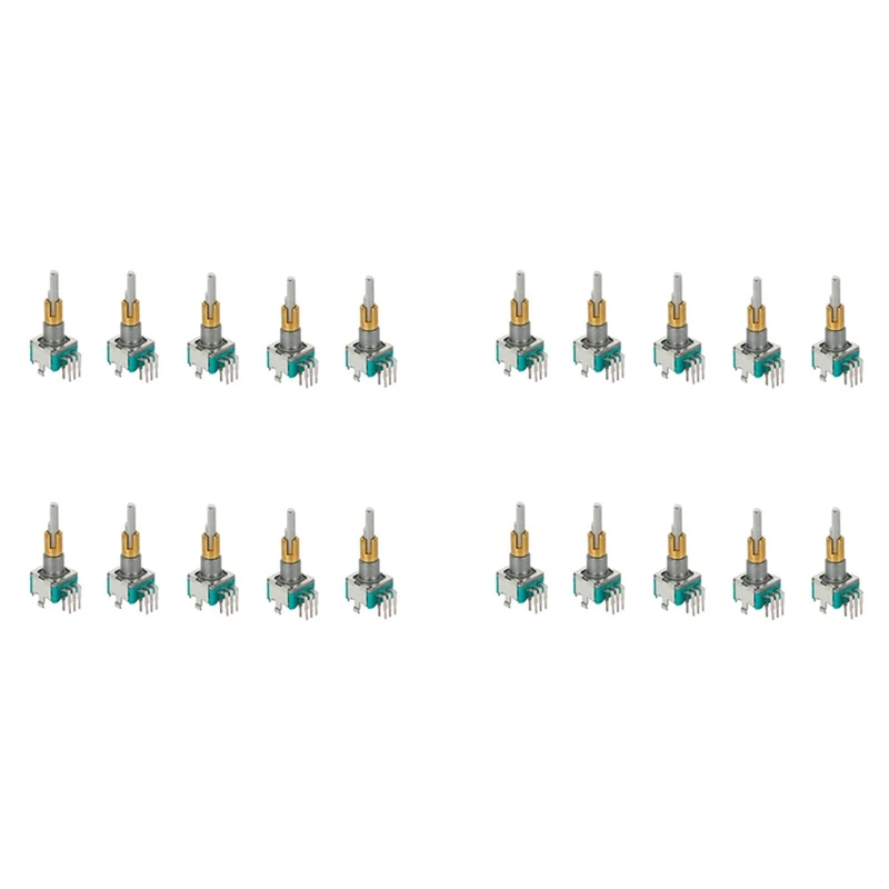 

HOT SALE 20PCS EC11EBB24C03 Dual Axis Encoder With Switch 30 Positioning Number 15 Pulse Point Handle 25Mm