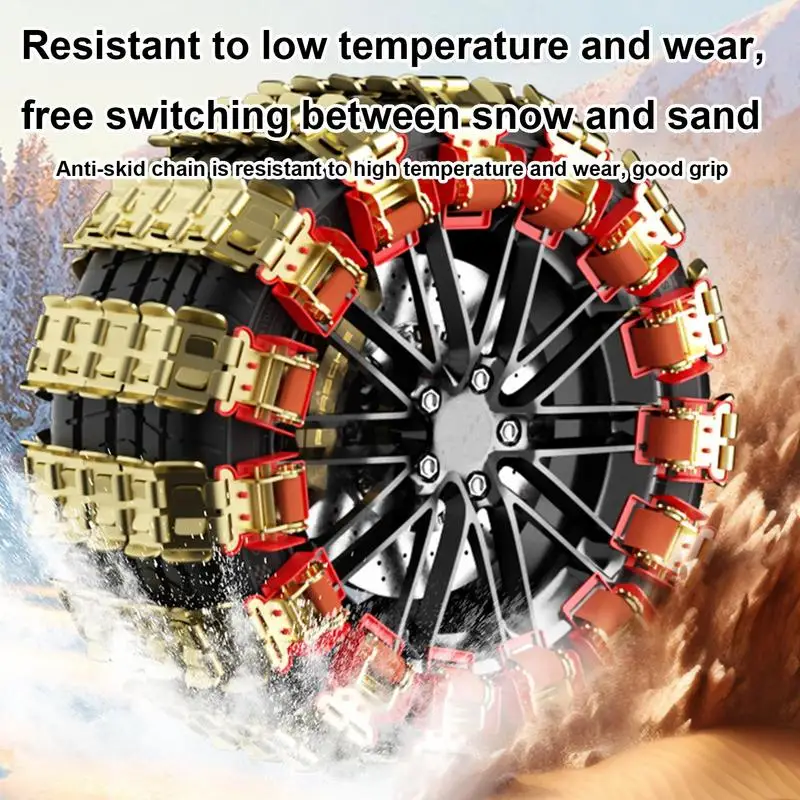 Car Tire Anti-Skid Chains Dragon Claw Type Thicken Anti-slip SUV Tire Traction Chain Thicken SUV Rain Chains Traction Chain