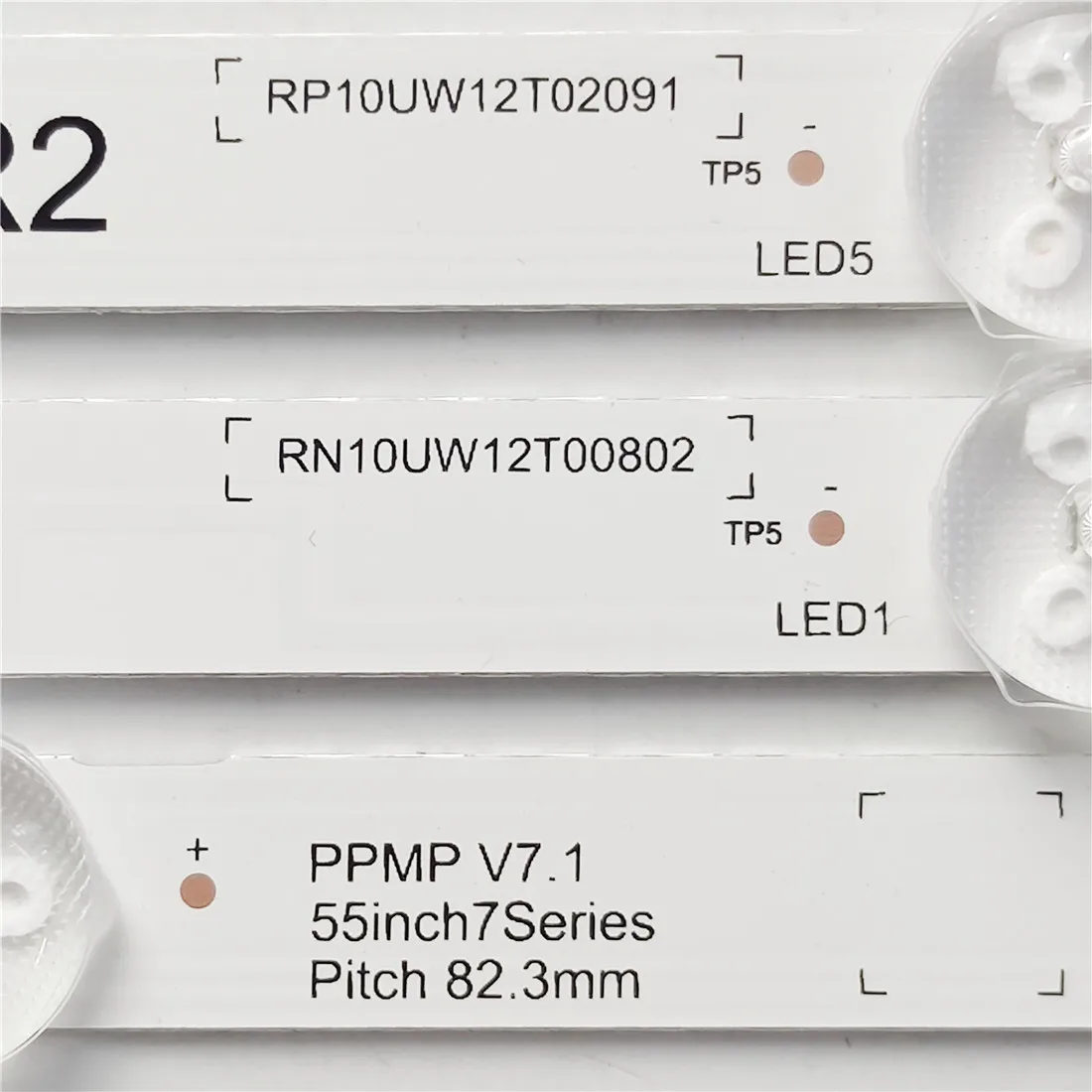 Faixa de Luz de Fundo Led para tv Sharp Ppmp V7.1 E227809 55g20x Série p P55-c1 Lc550dqf fh a1 14 Lâmpadas - Imagem 4