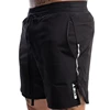Summer Drawstring Solid Color Quick Dry Cool Shorts Woven Nylon Men's And Women's Same Style Loose Five Point Sweatpants 4