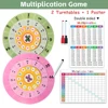 Montessori 1-12 Multiplication Table Cards, Multiplication Turntable Training Game, Self-check Math Facts Learning Aids for Kids 2