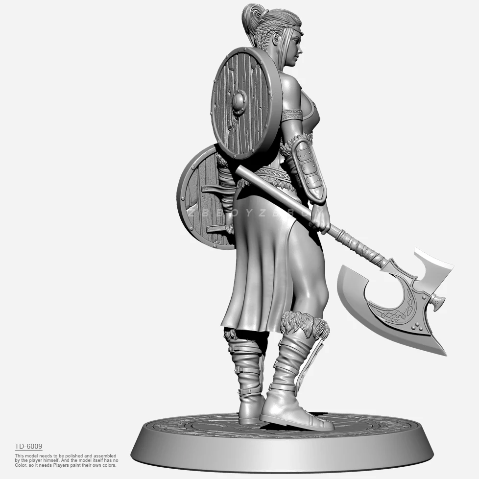 38mm 50mm 75mm zestawy model z żywicy figura piękna bezbarwna i samoorganizująca się (druk 3D) TD-6009/3D