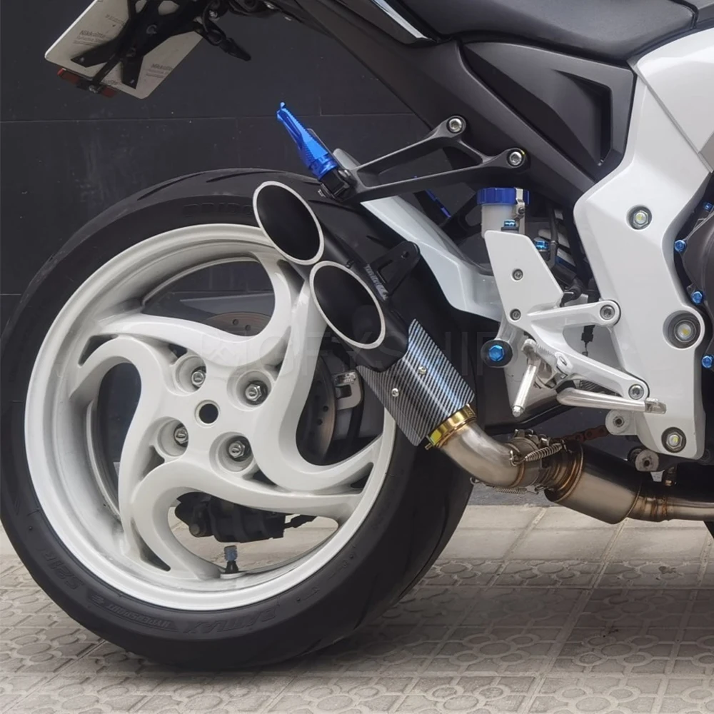 For Honda CB1000R 2008 to 2016 CB 1000R CB1000 CB 1000 Escape Motorcycle Exhaust Muffler Link Pipe 51MM Slip-on - Image 4