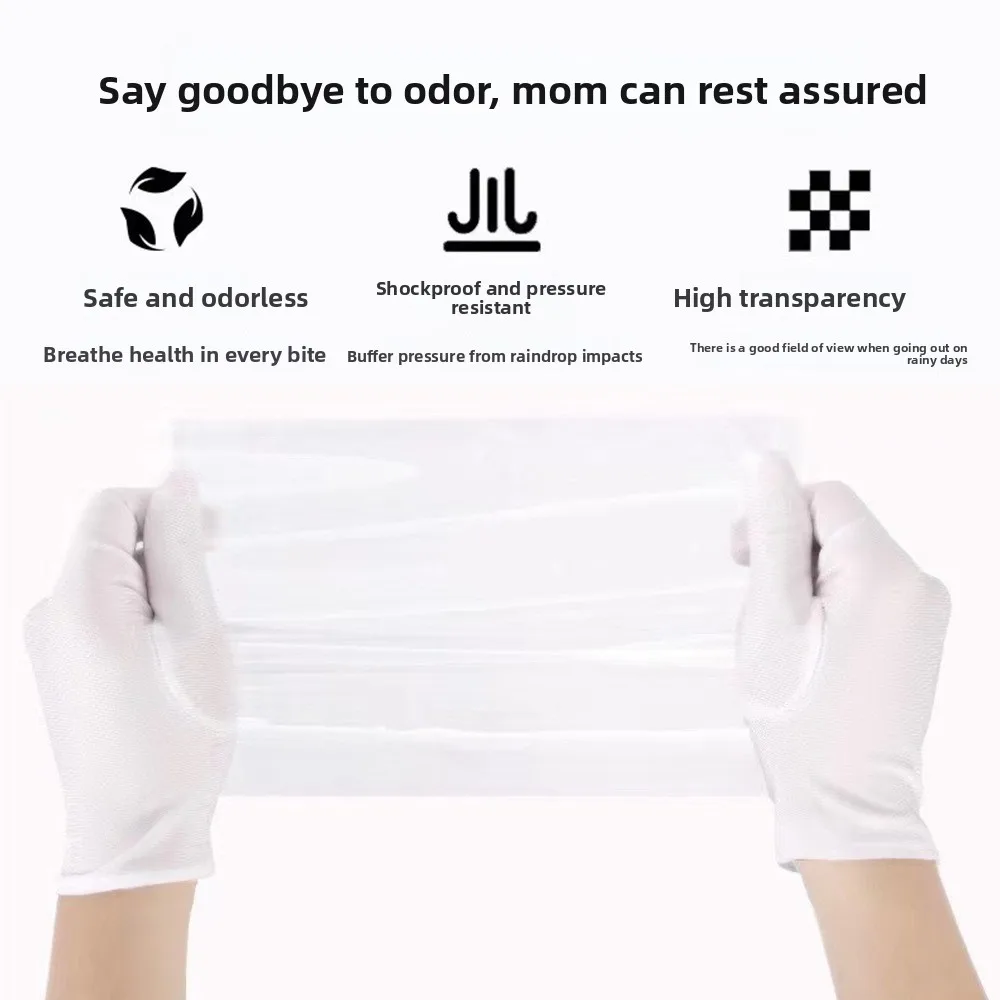 Transparent Baby Umbrella Stroller Rainproof Cover Waterproof Travel Pocket Stroller Rain Cover Nobstructed View