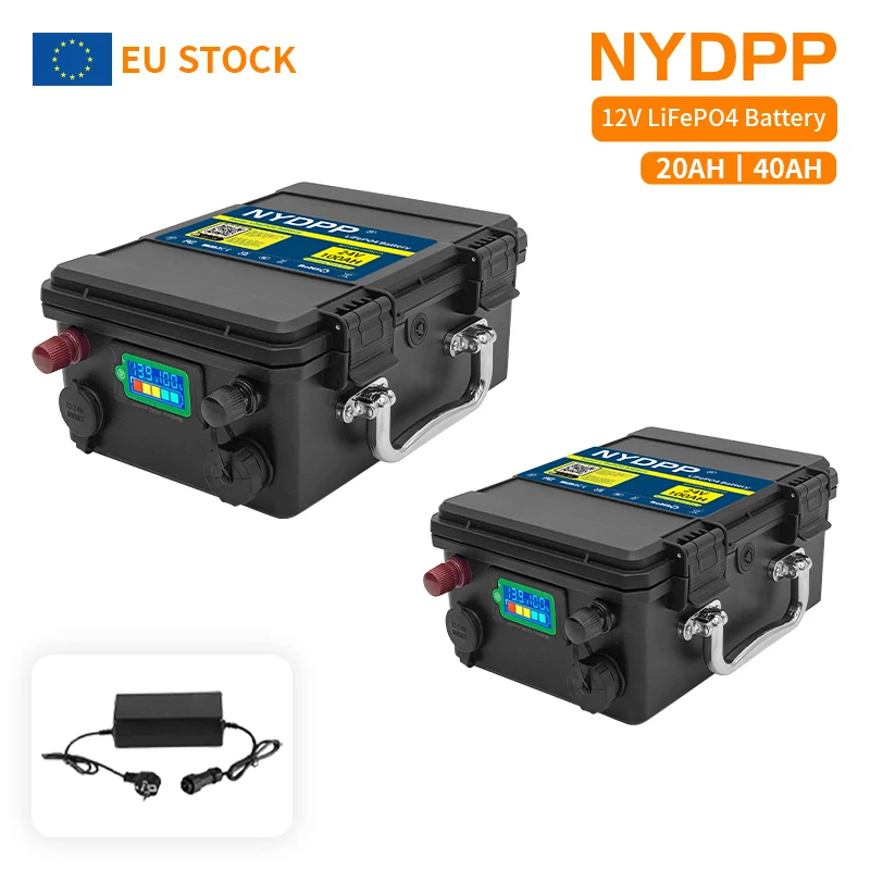 Batterie LiFePO4 12V 20Ah/40Ah étanche pour RC