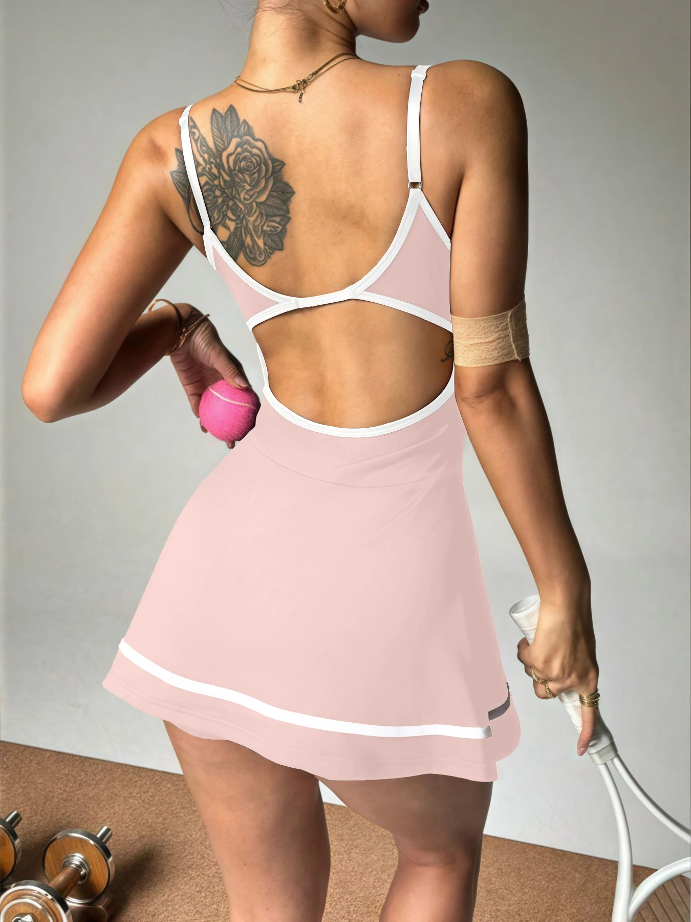 Women's Color-Block Tennis Mini Dress
