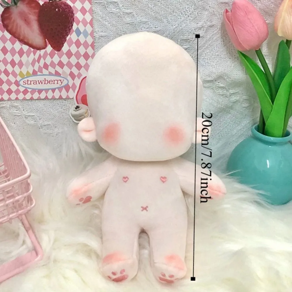 DIY Toy Embroidery Blank Unembroidery Cotton Doll Stuffed Plush Blank Cotton Stuffed Toy Kawaii Fat DIY Idoll Doll Kids