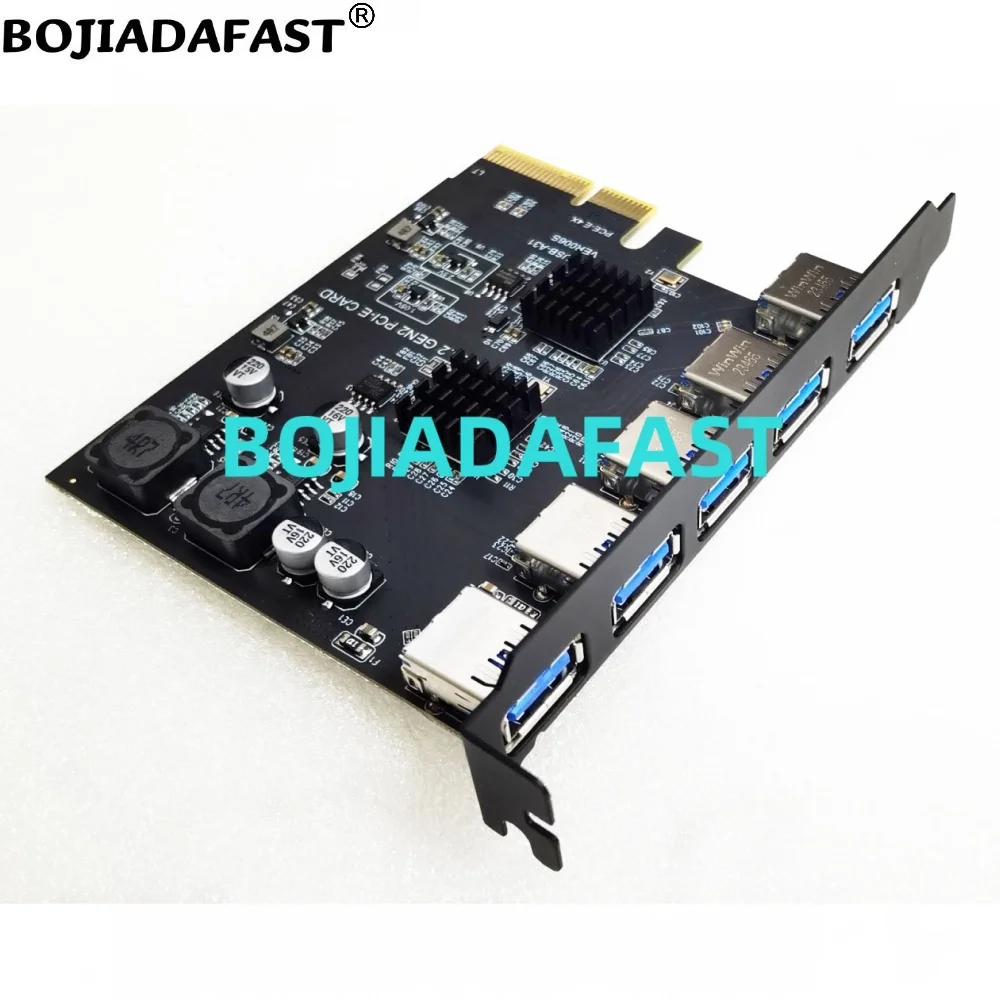 Cartão Riser de Expansão Conector tipo a Gen2 para Pci Express x4 10gbps Usb 3.2 Nova Chegada 2024 - Imagem 4