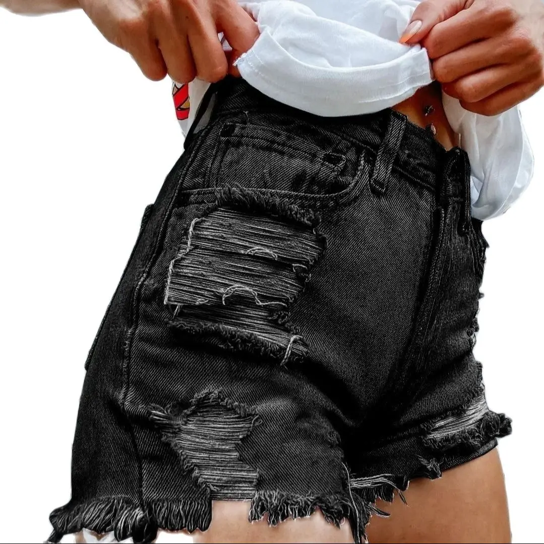 New Arrival  Jeans Shorts Fashion Summer Casual Women'S Jeans Ladies Sexy Skinny Ripped Jeans Denim Custom Plus Size