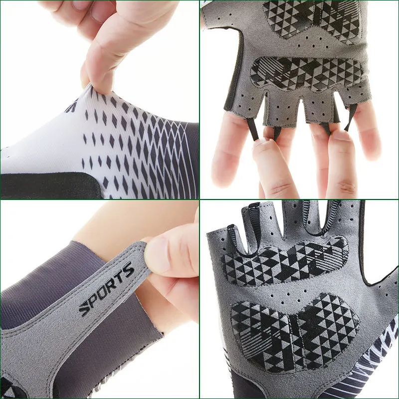 Touch Screen Long Half Fingers Gel Soft Sports Cycling Gloves MTB Road Bike Racing Glove Women Men Bicycle Gloves S02 Breaking 2