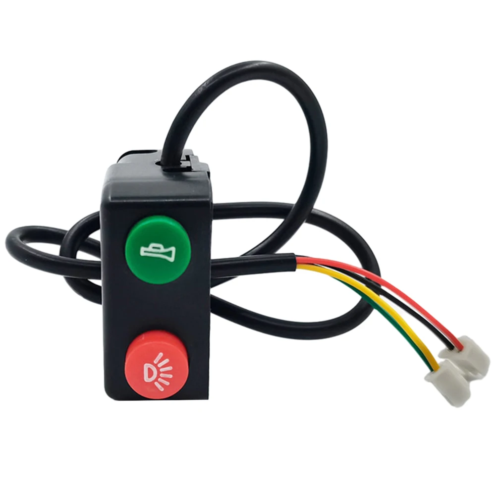 Headlight Horn Ebike Switch For ATV Scooters Snowmobile Motorcycle Switch 3 In 1 40cm ABS E-scooter ON OFF Button