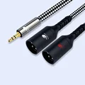 3.5mm-2x XLR Gray