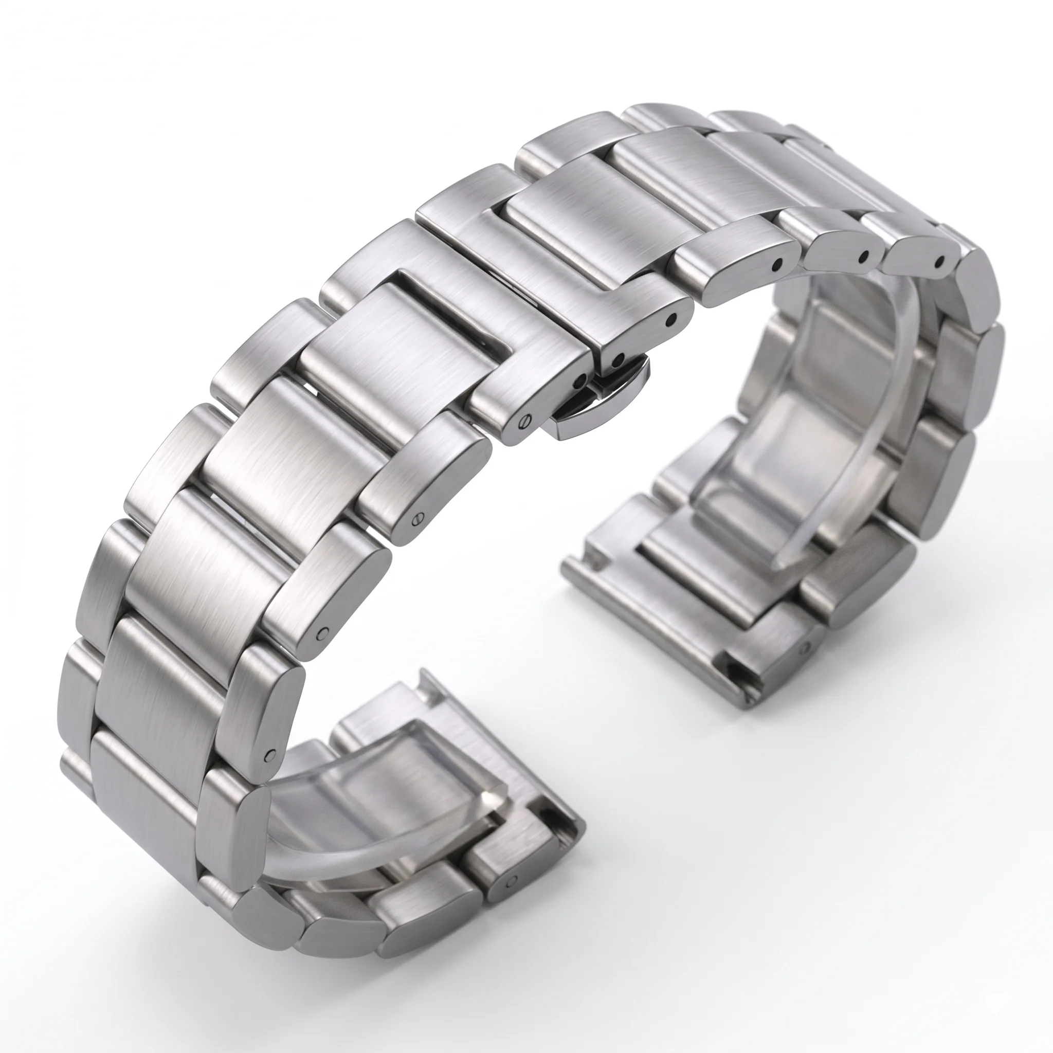 Sleek Stainless Steel Watch Band - Premium Metal Replacement Strap