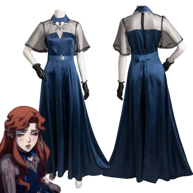 

Lenore Cosplay Costume Cartoon Castlevania Fantasia Women Dress Halloween Carnival Clothes For Disguise Ladies Female Role Play